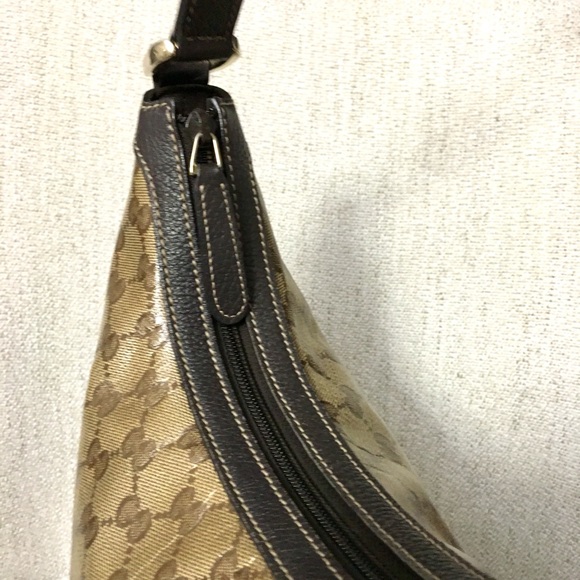 Authentic Gucci hobo bag brown monogram coated canvas - Picture 6 of 15